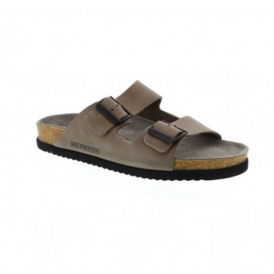 Taupe pewter scratch nerio mens sandal